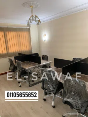 خلية عمل رباعية،مكاتب موظفين،work station،بارتيشن،partition،خليه عمل،ورك ستيشن،أثاث مكتبي،خلايا عمل
