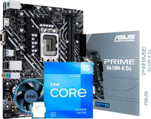 معالج كور5 جيل12 مع بورد B760 asus