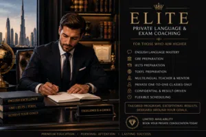دروس خصوصية متميزة في اللغة الإنجليزية وامتحانات GRE وIELTS وTOEFL للمتفوقين