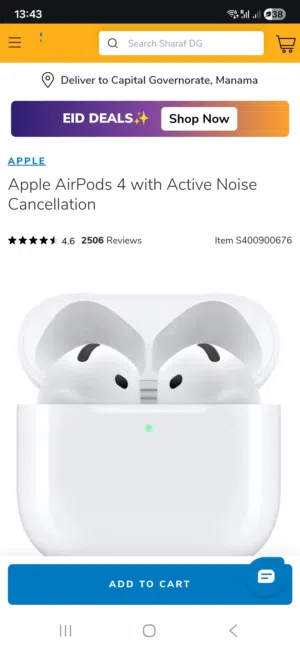 airpods 4 with noise clean condition i want to sell urgent