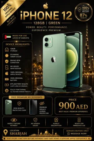 Apple iPhone 12 (128GB)  Green  Premium Condition  100% Original