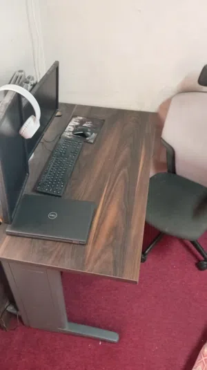 Dark Oak Wood Office Desk