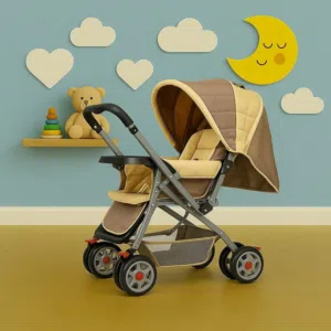 عرباية الشارع المريحة للام مع كرسي متغير الوضعيات نوم واستلقاء وجلوس من island toys
