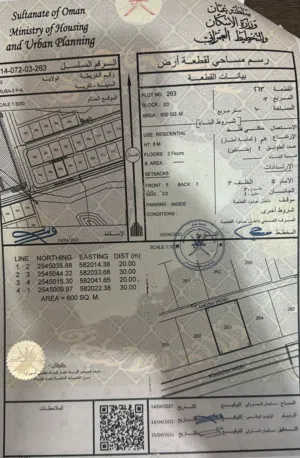 Residential Land for Sale in Al Dakhiliya Izki