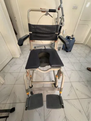 Commode wheelchair in super condition available for sale in UAE