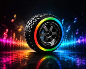 سماعة وإضاءة RGB بشكل إطار سيارة G2389  استمتع بإضاءة RGB مميزة مع سماعة بتصميم إطار سيارة عصري تضيف