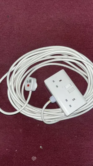10 Meter Extension Cable – 2 Socket with Individual Switches