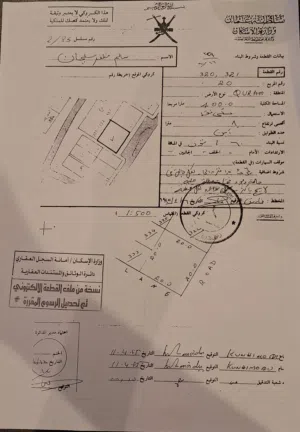 ارض بها منزل للبيع فالقرم