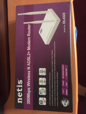 الراوتر الأقوى و صاحب الأداء الثابت و الجودة العالية ROUTER NETIS DL 4323