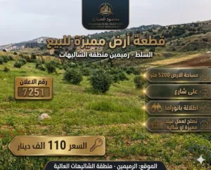 Farm Land for Sale in Salt Al Remeimeen