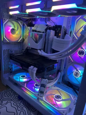 PC Gaming i5 12400F RTX 3070 32GB DDR5 White Build 850W Gold Water Cooling