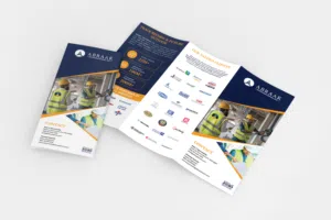 Tri-Fold & Bi-Fold Brochure Design Saudi  تصميم بروشور ثلاثي وثنائي احترافي