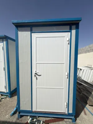 Security cabin and toilets