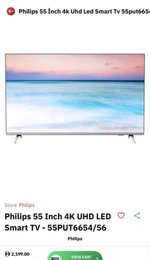 Philips 55 Inch 4K UHD LED O Smart TV