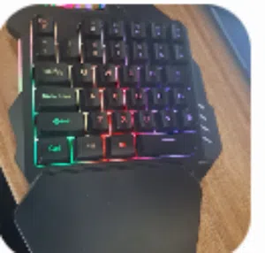 One-Handed RGB Gaming Keypad - Perfect for Mobile/PC Gaming!