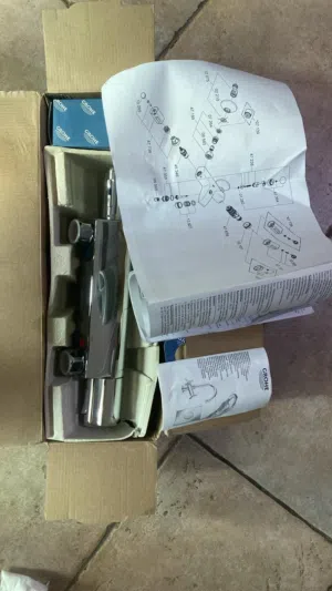 خلاط دوش جروهي Grohe مع منظم حراري (ثيرموستاتي) جديد بالكرتونة
