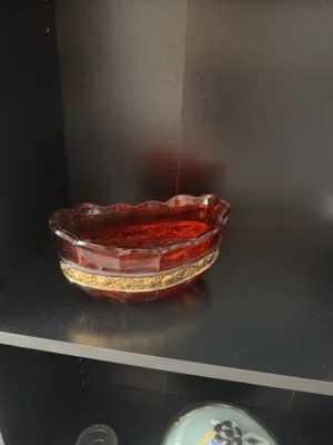 Antique glass container