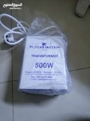 محول كهرباء 110 ياباني غير مستعمل وحجم وسط 500 واط موجود 700 و2000 وط اسباني