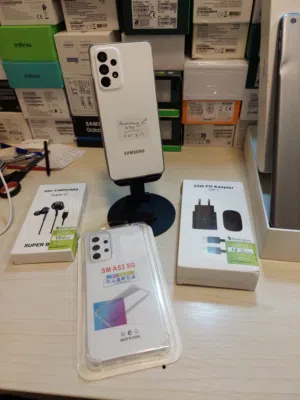 اخو الجديد Samsung A53 5G رام 12 و 16 جيجا 128 و 256 بدون كرتونه هدية كفر ولزقة وشاحن الاصلي وتوصيل