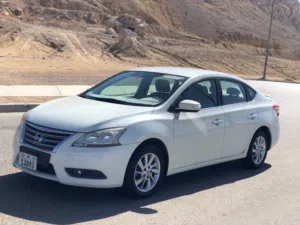 نيسان سنترا موديل 2014 SL اللون ابيض Nissan Sentra Model 2014 SL Color White