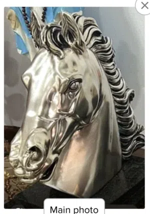Unique silver horse pesses verry old