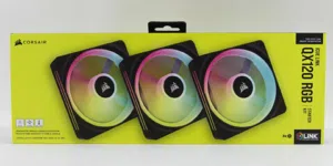 مجموعة مراوح Corsair iCUE LINK QX120 RGB ثلاثية 120 مم جديد