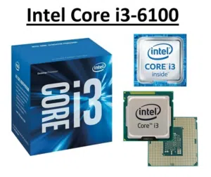 Intel i3 6100T معالج i3 جيل سادس ، مستعمل بحال الوكاله وعلى الفحص