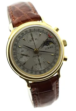 loewe automatic chronograph moon phase valjoux 7750