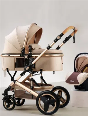 عربة اطفال مع كرسي السيارة افضل سعر ع مستوى السلطنة