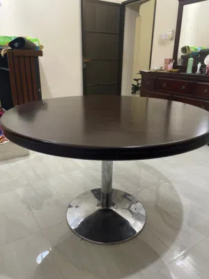 Round wooden dining table for sale