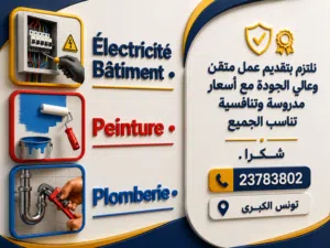 Électricité Bâtiment • Peinture . Plomberie