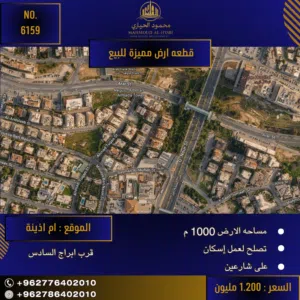 Residential Land for Sale in Amman Um Uthaiena
