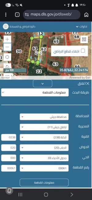 Farm Land for Sale in Jerash Al-Kittah