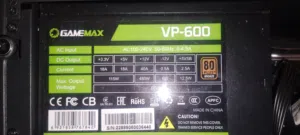 باور سبلاي بقدرة 600W game max 80plus