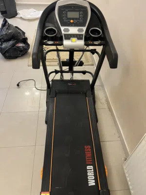 تردمل WORLD FITNES مستعمل اسبوعين بحالة الوكالة للبيع مع مميزات عديدة (في الوصف) +فحص الجهاز مجاني