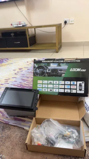 Android 4.4.4 Double Din Car Stereo – Touchscreen, GPS, Bluetooth – Complete Kit
