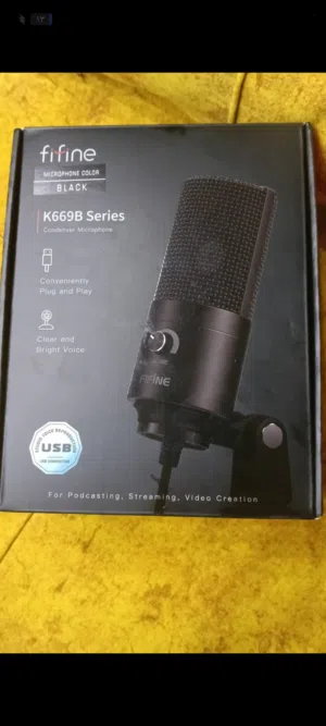 مايكروفون Fifine K669B مستعمل بحالة ممتازة للبيع