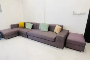 L shape sofa with Ottoman for sale