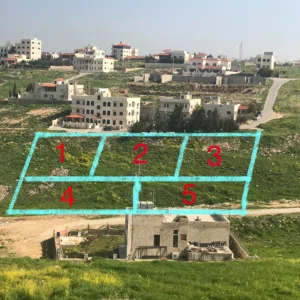 أراضي خمس قطع للبيع في منطقة السرو ...         خلف المؤسسة العسكرية  من المالك مباشرة