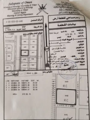 Commercial Land for Sale in Al Dakhiliya Manah