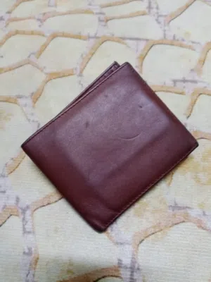 محفظة وحافظة نقود جلدية فاخرة وانيقة DUCHINI للرجال قابلة للطي مصنوعة من الجلد الأصلي الطبيعي 100 %