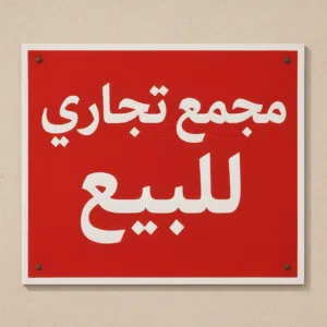 مجمع تجاري سكني  للبيع مساحة الارض 589م / الزهور