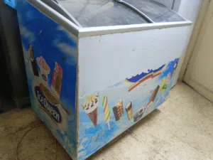 فريزر عرض بوظة شغال تجميد ممتاز ماتور وغاز R404 السعر 85دينار