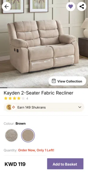 New homecenter Recliner
