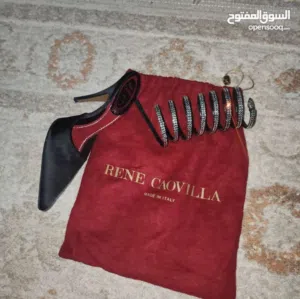 للبيع حذاء ماركة rene caovilla ماركة إيطالية مصنوع من اجود انواع الجلود  جلد  اصلي طبيعي 100/100