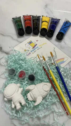 قطع فنيه جبسيه صممت ليبدع بها طفلك الجميل ويطلق إبداعاته مع الرسم والتلوين