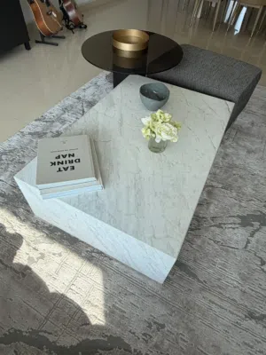 Very heavy designer marble table