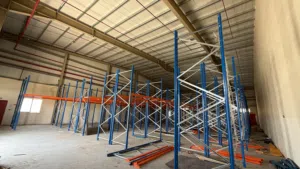 Racks shelves brand new Cost price = AED 50000 For sale only 20000 DHS available in UAQ new industri