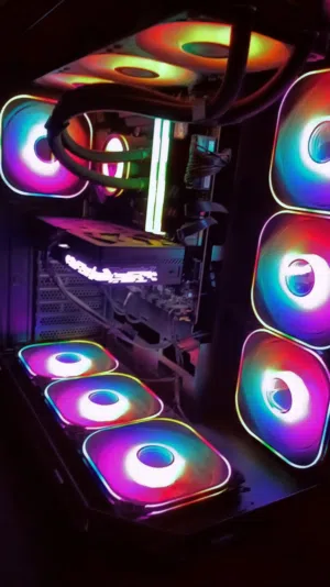 جهاز كمبيوتر قيمنق (Gaming PC) احترافي بمواصفات جبارة ونظافة تامة