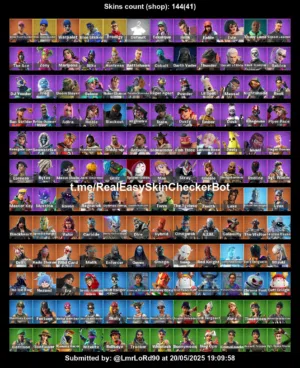 حساب فورت نايت للبيع ب 18 دينار